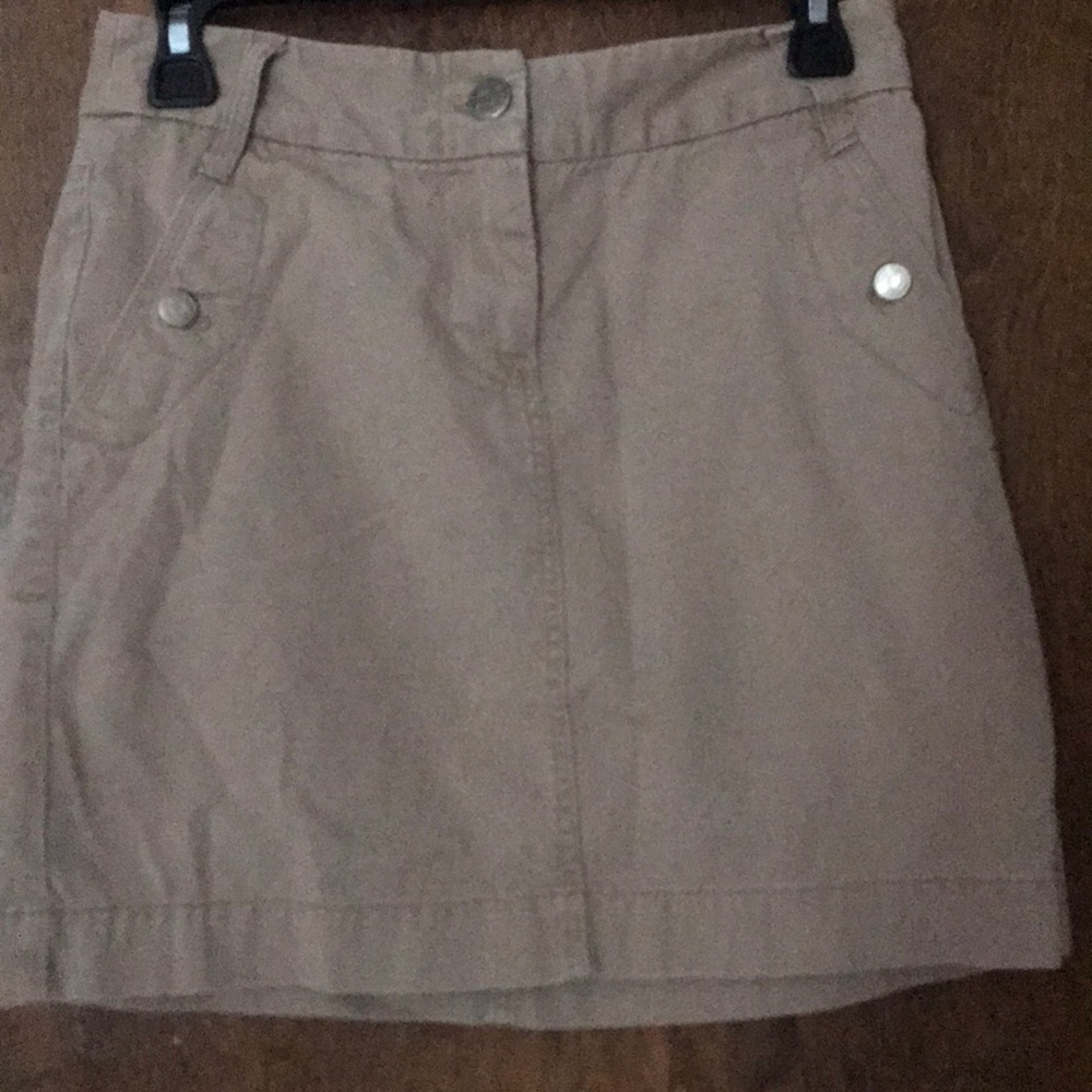 J crew chino skirt